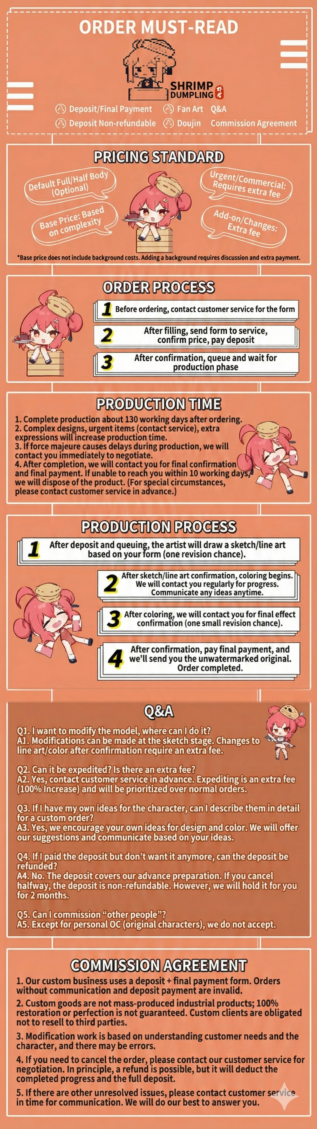 kigurumi custom head shell deposit dedicated link